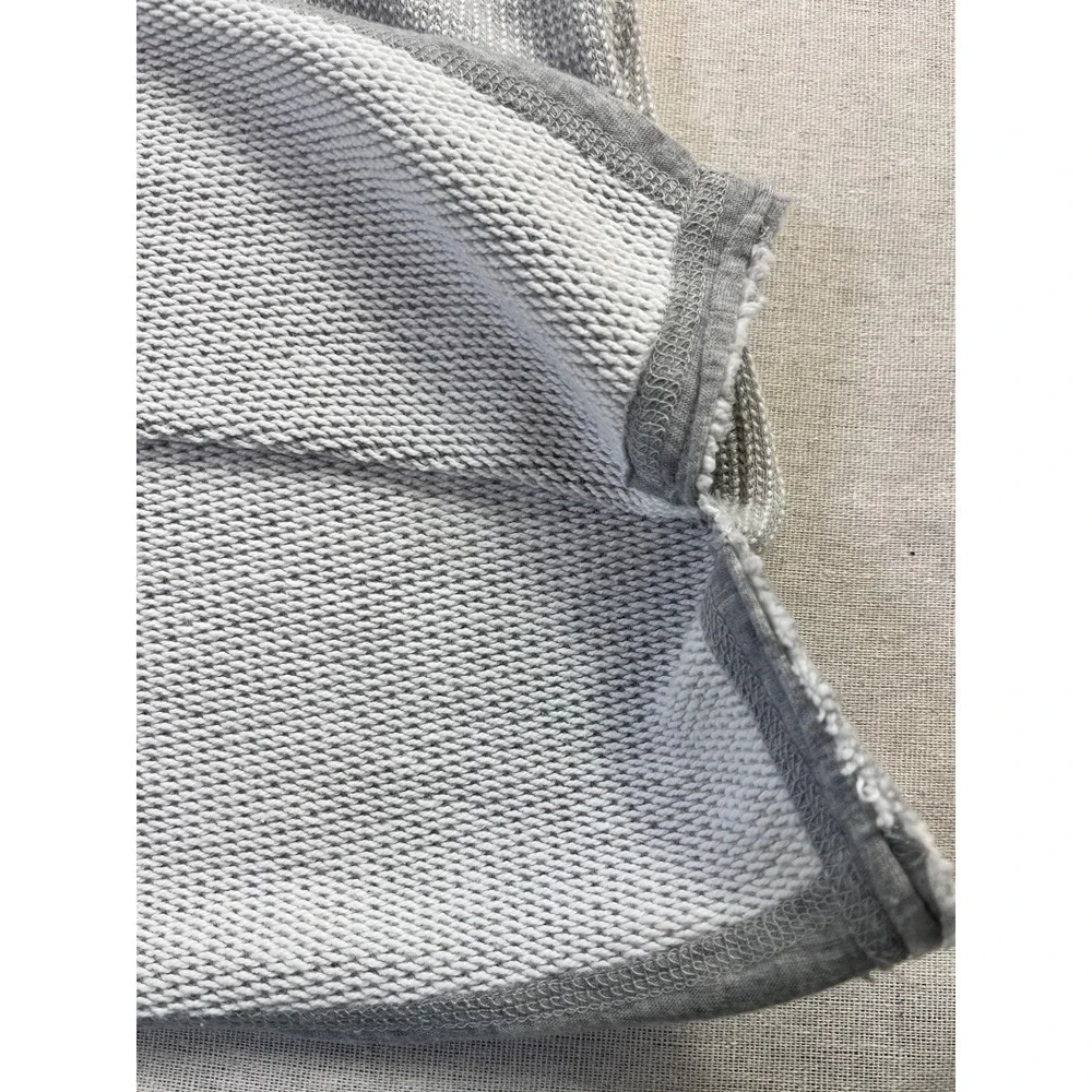 Soft Surroundings Just Beachy Hooded Henley Womens sz S Gray Pullover Top Spring - Picture 7 of 15